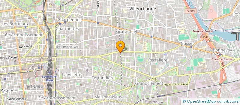 localisation de l'entreprise MOREL INVEST  VILLEURBANNE