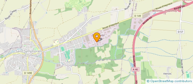 localisation de l'entreprise MOREL ISOLATION  SAINT-SYMPHORIEN-D'OZON