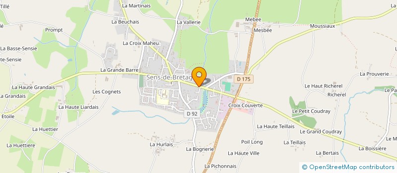 localisation de l'entreprise MOREL MARTIN PIQUEREAU à SENS-DE-BRETAGNE
