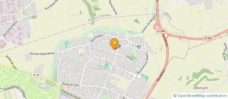 localisation de l'entreprise MOREL PASTORAL COMPAGNIE  CHASSIEU