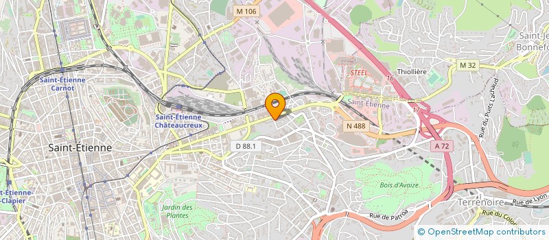 localisation de l'entreprise MOREL PAUL ET RUEL YVONNE  SAINT-ETIENNE