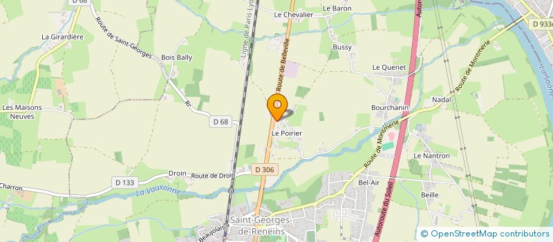 localisation de l'entreprise MOREL PERE ET FILS à SAINT-GEORGES-DE-RENEINS