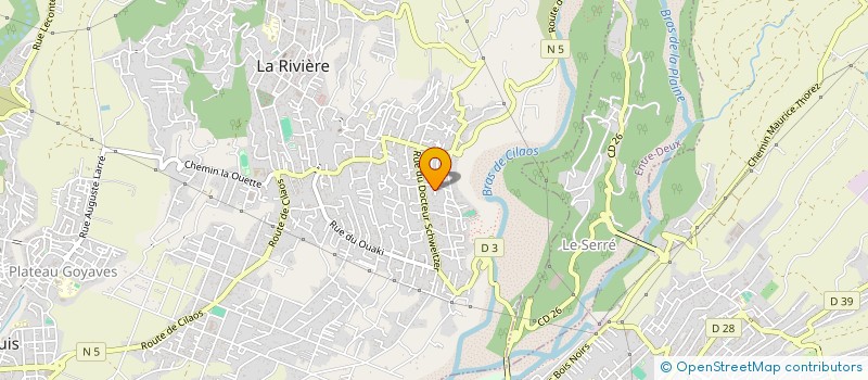 localisation de l'entreprise MOREL TERRASSEMENT ET VRD à SAINT-LOUIS