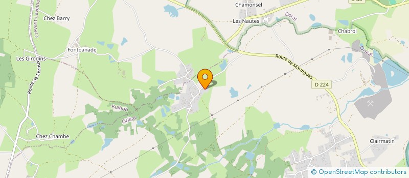 localisation de l'entreprise MOREL TP  ORLEAT