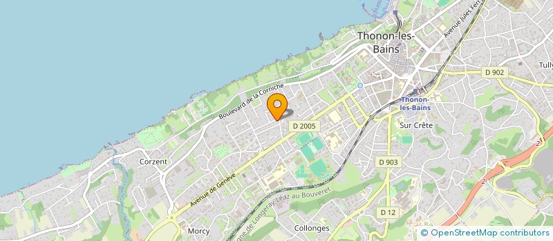 localisation de l'entreprise MOREL-VUILLIEZ & DELAIGUE à THONON-LES-BAINS