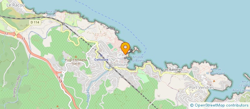 localisation de l'entreprise MORELLE IBANEZ SDF  COLLIOURE