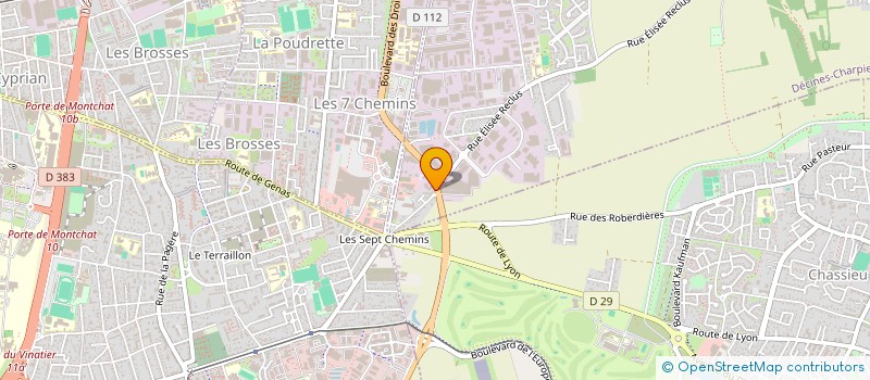 localisation de l'entreprise MORELLO FORNI FRANCE à DECINES-CHARPIEU