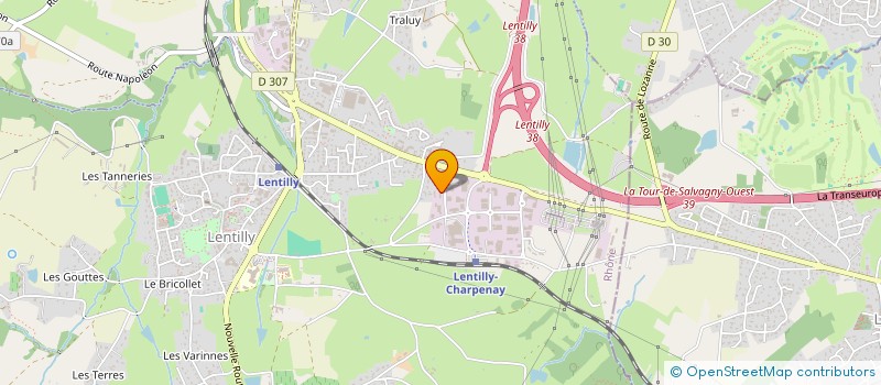 localisation de l'entreprise MORELLON BY BOISSET  LENTILLY