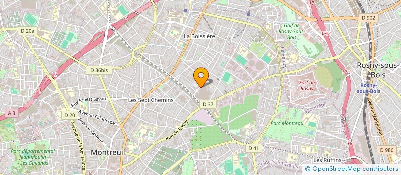 localisation de l'entreprise MOREM à MONTREUIL