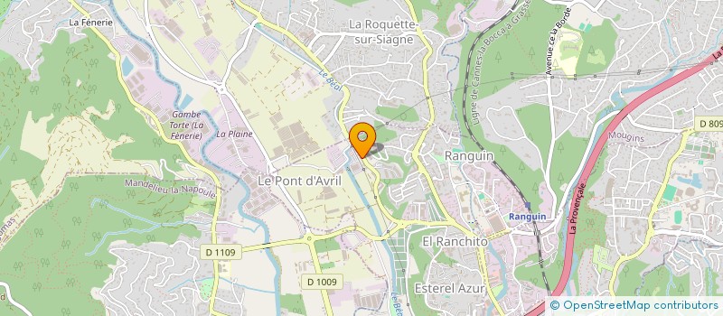 localisation de l'entreprise MORENA MATERIEL OUTILLAGE SIGNALISATION à CANNES