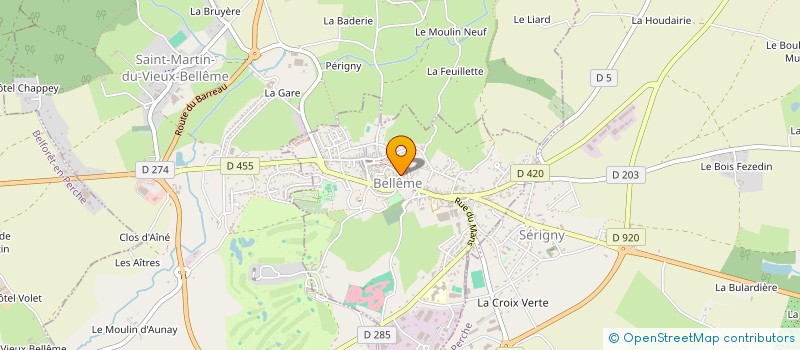 localisation de l'entreprise MORENCE à BELLEME