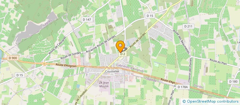 localisation de l'entreprise MORENO  CABRIERES-D'AVIGNON