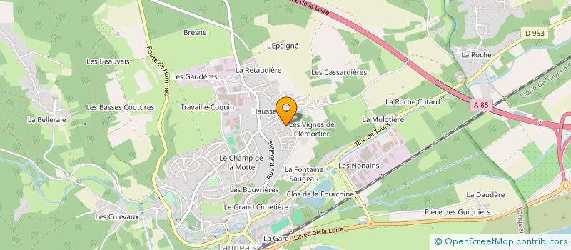 localisation de l'entreprise MORENO  LANGEAIS