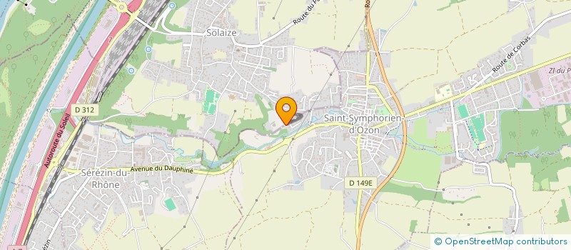 localisation de l'entreprise MORENO CALORIFUGE  SAINT-SYMPHORIEN-D'OZON