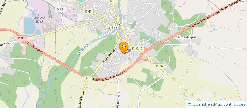 localisation de l'entreprise MORENO EMMANUEL  TARTAS