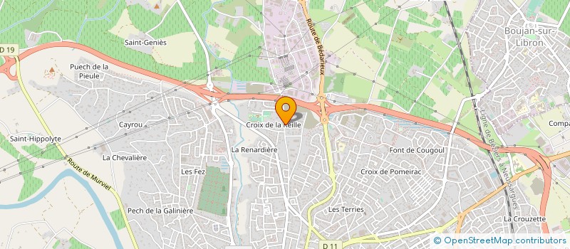 localisation de l'entreprise MORENO MATERIAUX AND CO à BEZIERS