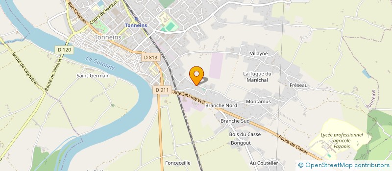 localisation de l'entreprise MORERA SAELENS & CO  TONNEINS