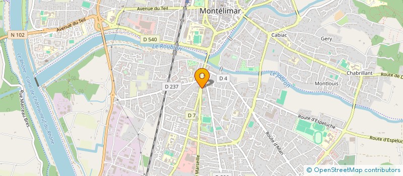 localisation de l'entreprise MORET à MONTELIMAR