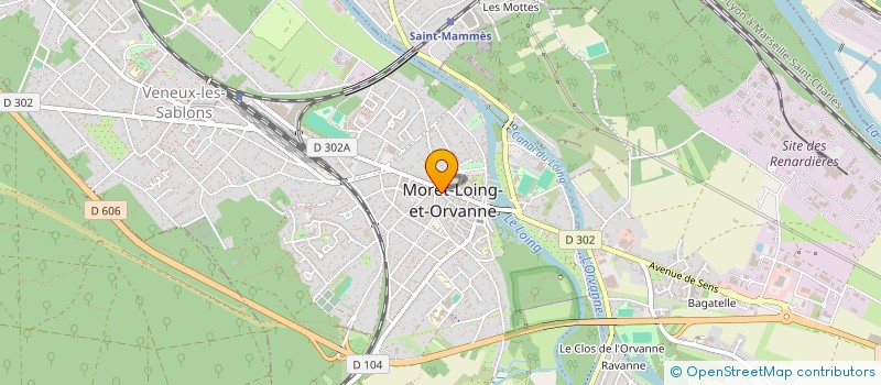 localisation de l'entreprise MORET EAUX VIVES  MORET-LOING-ET-ORVANNE