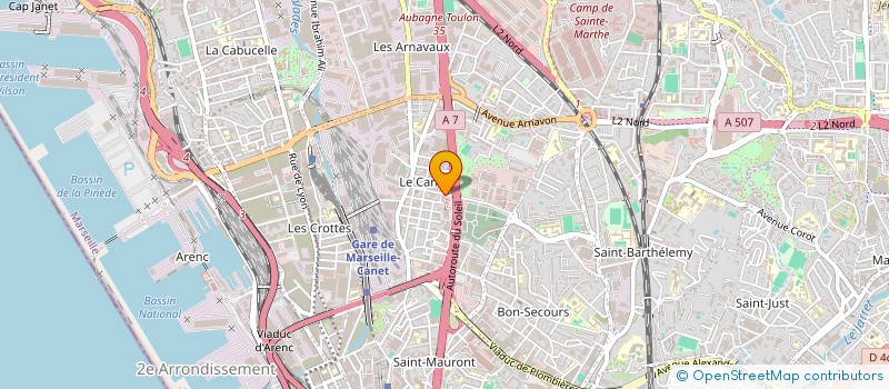 localisation de l'entreprise MORETTI à MARSEILLE