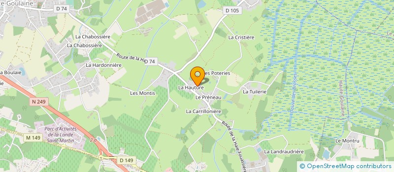 localisation de l'entreprise MOREY à HAUTE-GOULAINE
