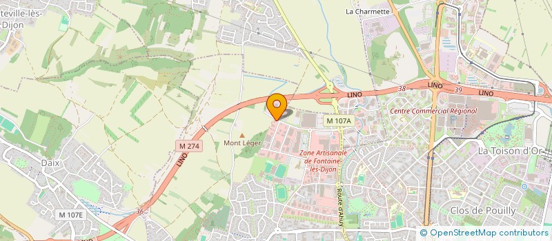 localisation de l'entreprise MOREY VOYAGES à FONTAINE-LES-DIJON