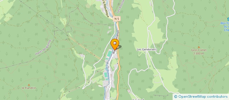 localisation de l'entreprise MOREZ BAZAR à LES ROUSSES