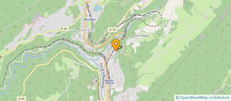 localisation de l'entreprise MOREZ POLISSAGE à HAUTS DE BIENNE