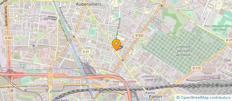 localisation de l'entreprise MORFEUS  AUBERVILLIERS
