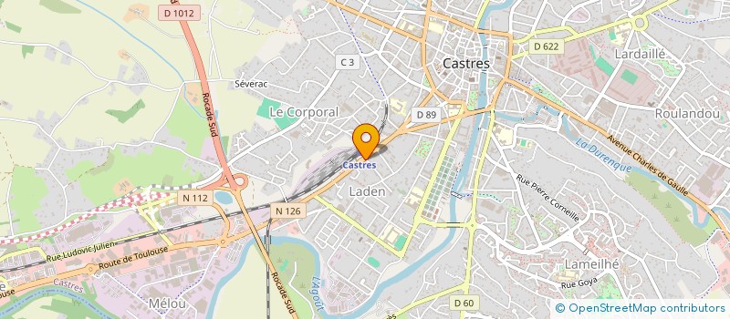 localisation de l'entreprise MORGAN à CASTRES