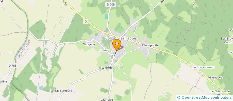 localisation de l'entreprise MORGAN D'EDEN à SOLIGNY-LA-TRAPPE