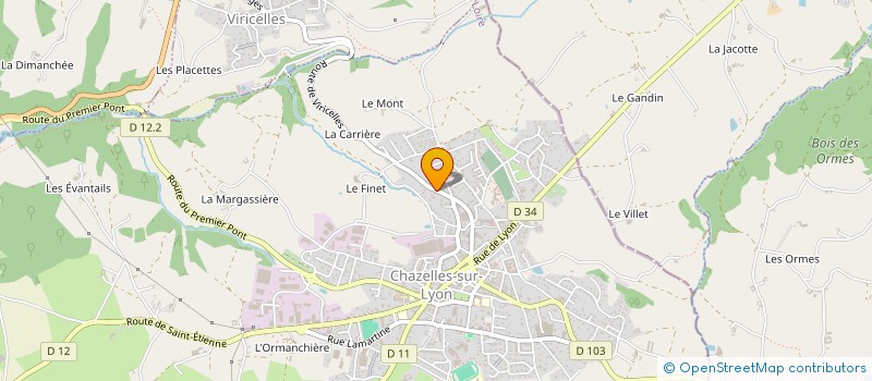 localisation de l'entreprise MORGAN IMMO  CHAZELLES-SUR-LYON