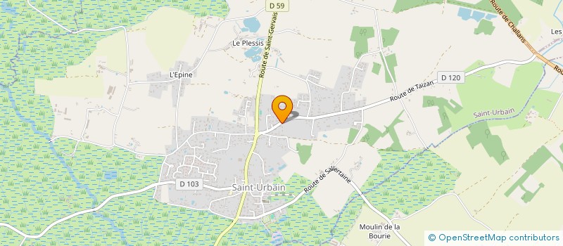 localisation de l'entreprise MORGAN SOUCHET PLOMBERIE  SAINT-URBAIN