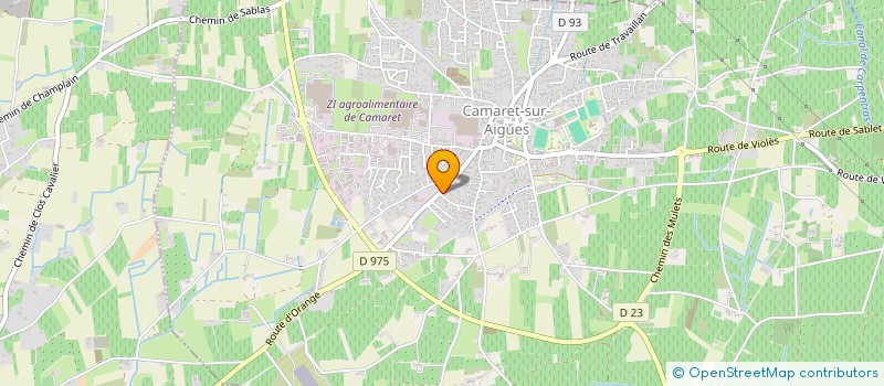 localisation de l'entreprise MORGANA  CAMARET-SUR-AIGUES