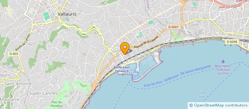 localisation de l'entreprise MORGANA BOUTIQUE à VALLAURIS