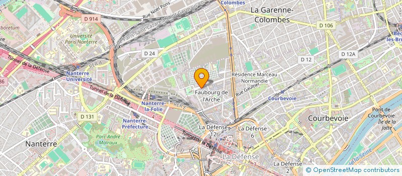 localisation de l'entreprise MORGANE à COURBEVOIE