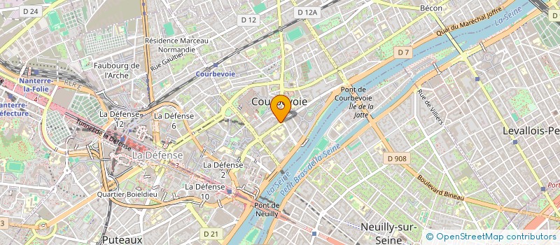 localisation de l'entreprise MORGANE à COURBEVOIE