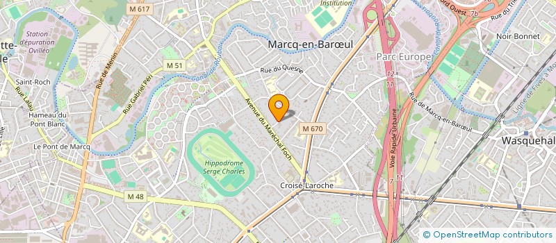 localisation de l'entreprise MORGANE BARROIS à MARCQ-EN-BARŒUL