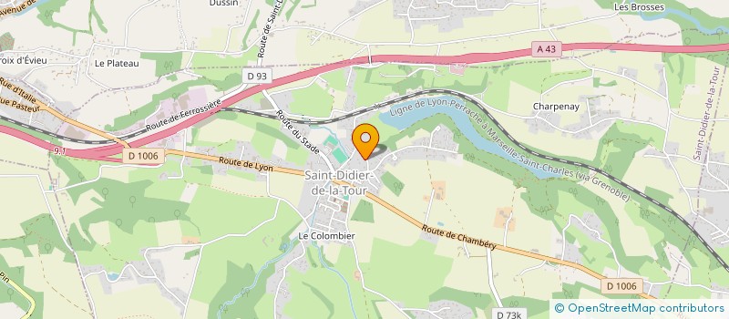 localisation de l'entreprise MORGANE CHOUVIER  SAINT-DIDIER-DE-LA-TOUR