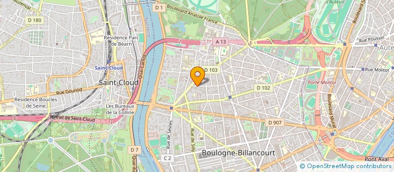localisation de l'entreprise MORGANE EVENTS à BOULOGNE-BILLANCOURT