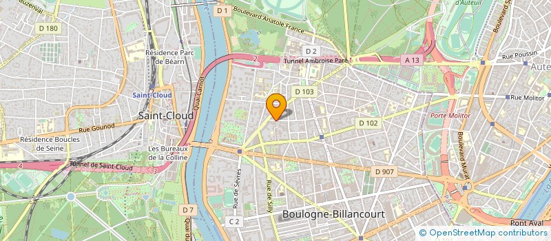 localisation de l'entreprise MORGANE GROUPE à BOULOGNE-BILLANCOURT