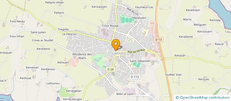 localisation de l'entreprise MORGANE JOYEUX  LANNILIS