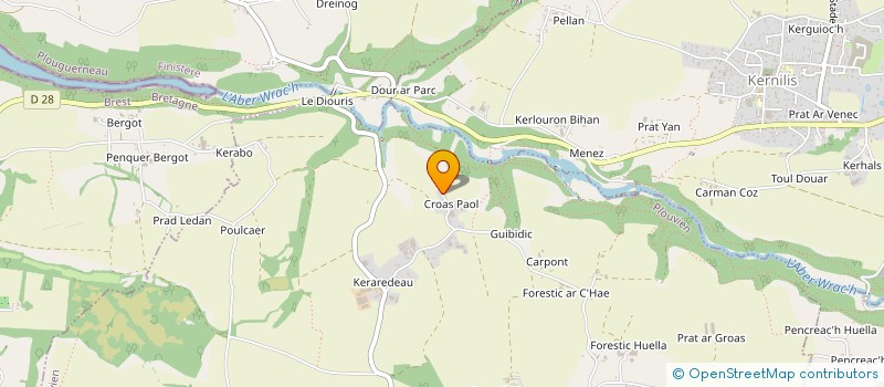 localisation de l'entreprise MORGANE POLARD  PLOUVIEN