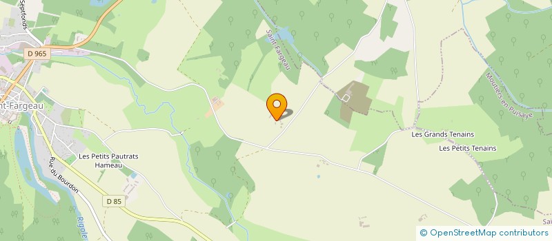 localisation de l'entreprise MORGANE SARL  SAINT FARGEAU