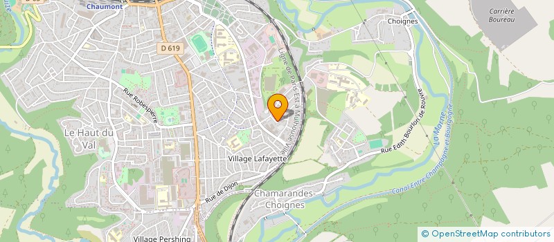 localisation de l'entreprise MORGANNE à CHAUMONT