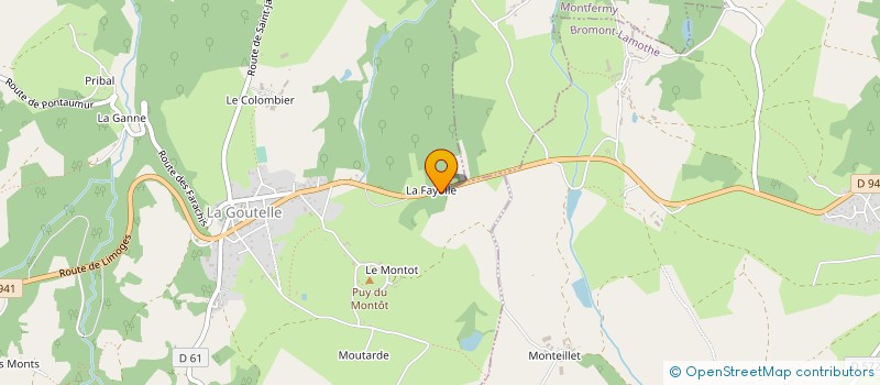 localisation de l'entreprise MORGE ALEXANDRE  LA GOUTELLE