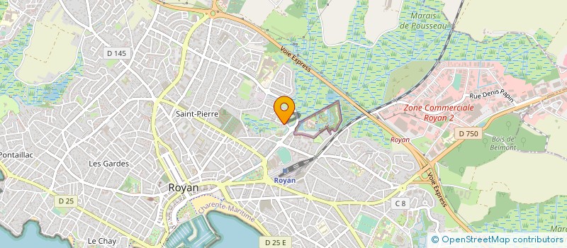 localisation de l'entreprise MORGE ROBERT LES CYPRES              1  ROYAN