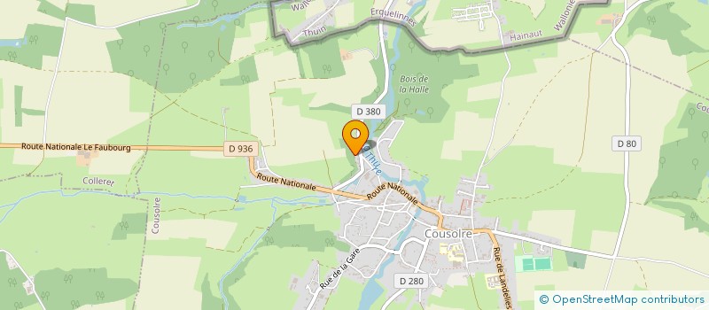 localisation de l'entreprise MORGHAN ESPACE VERT  COUSOLRE