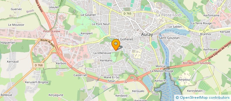 localisation de l'entreprise MORHAN à AURAY