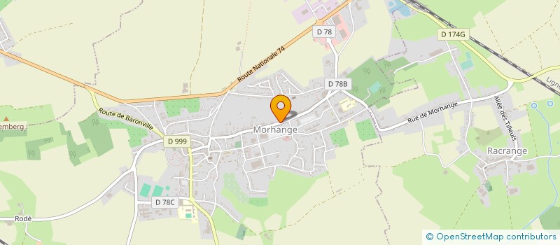 localisation de l'entreprise MORHANGE TELE MENAGER  MORHANGE